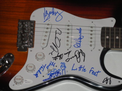LITTLE FEAT SIGNED ELECTRIC GUITAR BILL PAYNE RICHIE HAYWARD 7X JSA COA