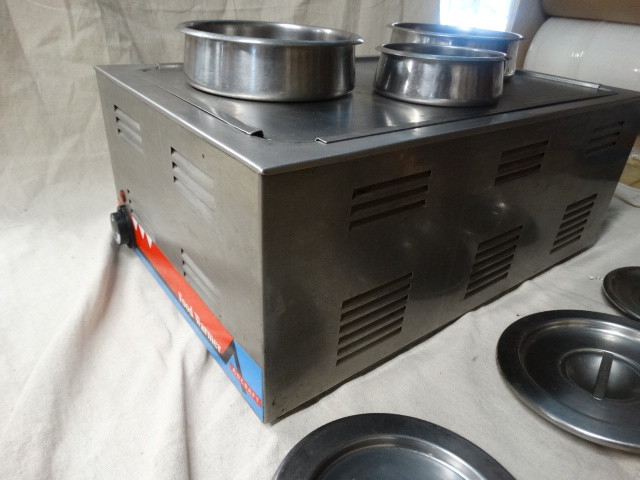 Adcraft FW-1200W Countertop Food Warmer Portable Steam Table Full Pan Size,120V