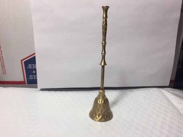 Candle snuffer etched brass