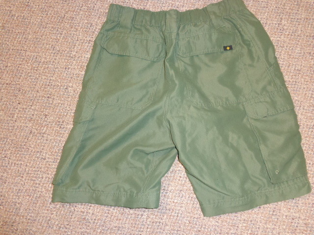 Official Boy Scout Nylon Cargo Shorts size Adult RELAXED Small
