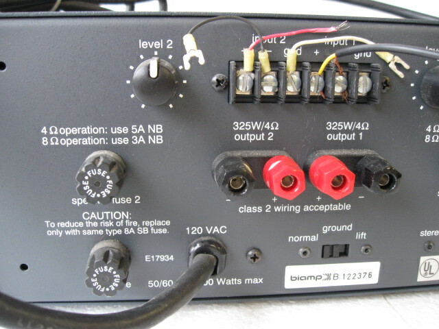 BIAMP Advantage CPA 650 Commercial Dual Channel Power Amplifier 650W Amp