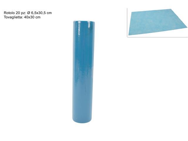 Tovagliette Tovaglie A Strappo Runner Tnt Rullo 20 Pezzi 30x40cm Celeste dfh
