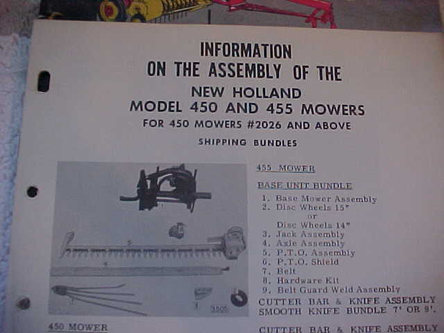 4 VTG NEW HOLLAND Tractor manual Sickle Bar mower 66 Baler Rake Forage Harvester