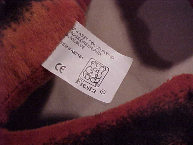 Fiesta Large Bright Multi-Colorful Soft Plush Frog