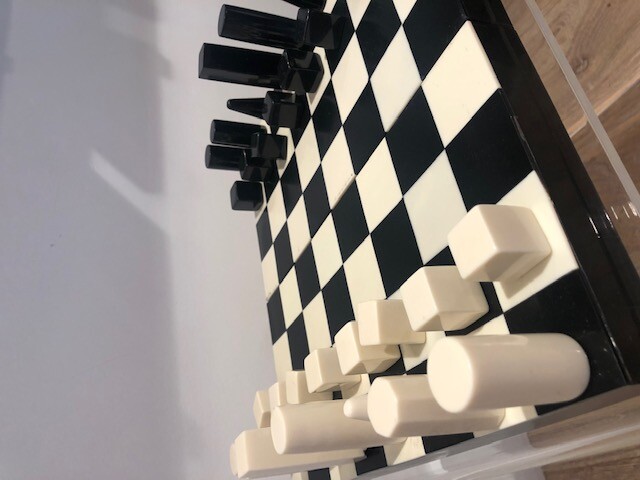 A. Sanoma Modern Chess Set with Hinges