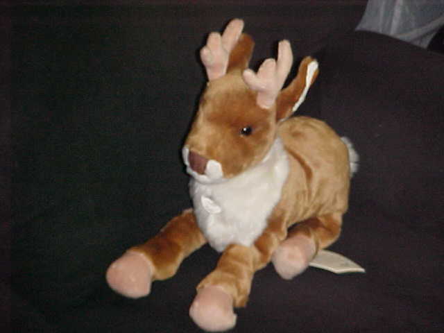 32cm Steiff Renny Dangling Reindeer With Tags Number 113154