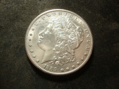 1889-S AU BU Morgan Head Dollar Virtual Full Details RNO