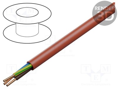 Conductor: Cu HDGs Color: Red Cables: Supply Insulation: LSZH