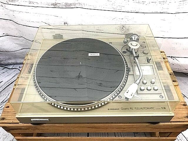 PIONEER PL-560 QUARTZ-PLL AUTO TURNTABLE 1 OWNER NEW FEET SERVICED W MANUAL RARE