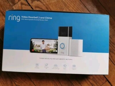 Ring VideDoorbell 2 + Chime 2nd Gen + Complete Accessory Bundle (OPEN BOX)