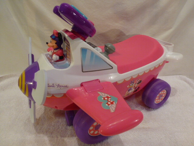 Minnie Airplane ミニエアプレーン Disney Minnie Mouse Airplane Plane Activity Ride-On With