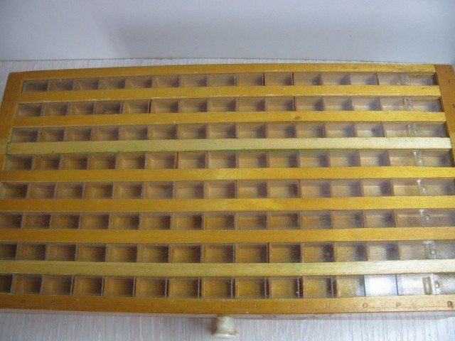 vintage five wooden drawers for watch parts