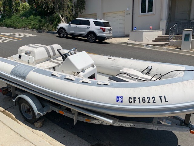 1997 NOVURANIA MX430 JET POWER DRIVE INFLATABLE RIB 115 HP INBOARD SUPER RARE