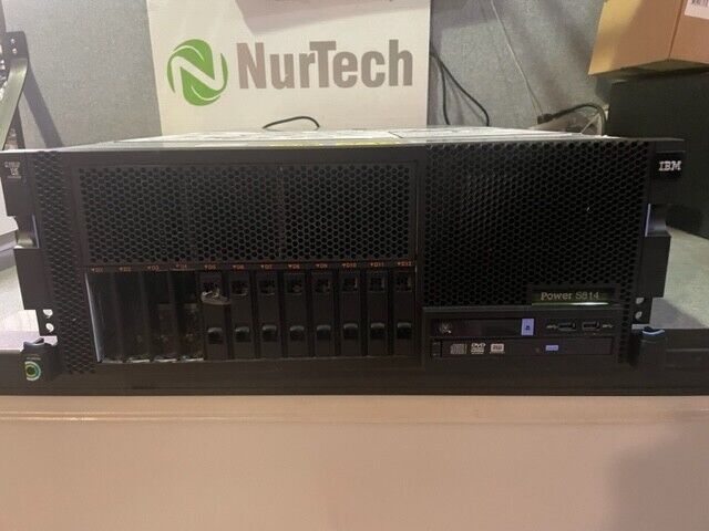 IBM Power S814 8286-41A 1x Power8 1x CPU 64GB Ram NO HDD 12 IBM Power S814 8286-41A 1x Power8 1x CPU 64GB Ram NO HDD 12