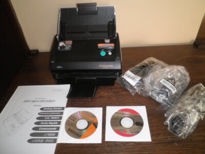 Fujitsu ScanSnap S510 USB Color Duplex ADF Document Scanner W Box Cd's & Manual