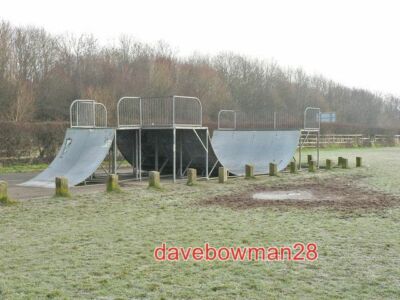 PHOTO  SKATEBOARD 'PARK' LLANTWIT MAJOR THE RAMPS ARE LOCATED ON THE EDGE OF THE