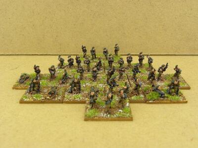 FOW painted British Commando Platoon & Commando Troop HQ BR793