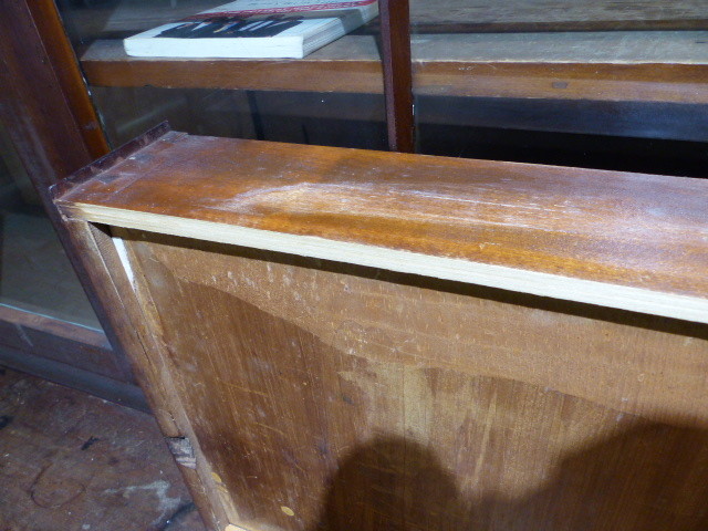 19thc antique cherry secretary bookcase desk made in orwell vt circa 1850