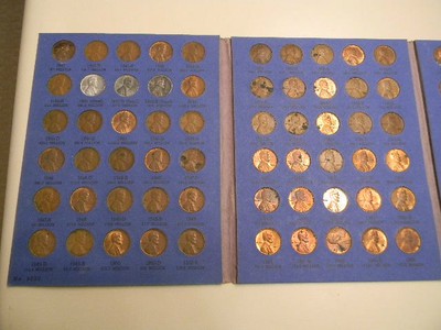 Lincoln Cent Collection Starting 1941 to 1976 Number Two Book Complete 90 Coins