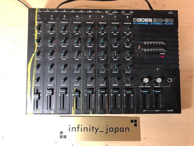 BOSS 8chミキサー　BX-8 中古良品　完動品 Boss BX-80 8 Channel Stereo Mixer | eBay