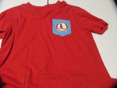 St. Louis Cardinals Red Adult Extra Large Stadium Giveaway Promo T-shirt Logo ML