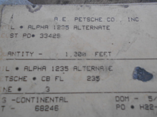 Alpha Braid Grounding Wire, 1235, 1 inch, 85 A, tinned copper, BY THE FOOT, m