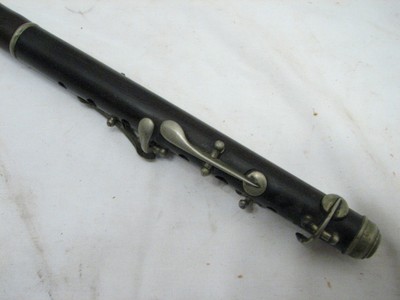 Antique Rittershausen Berlin Piccolo Wooden Flute w/Stag/Bovine Bone Head Wood