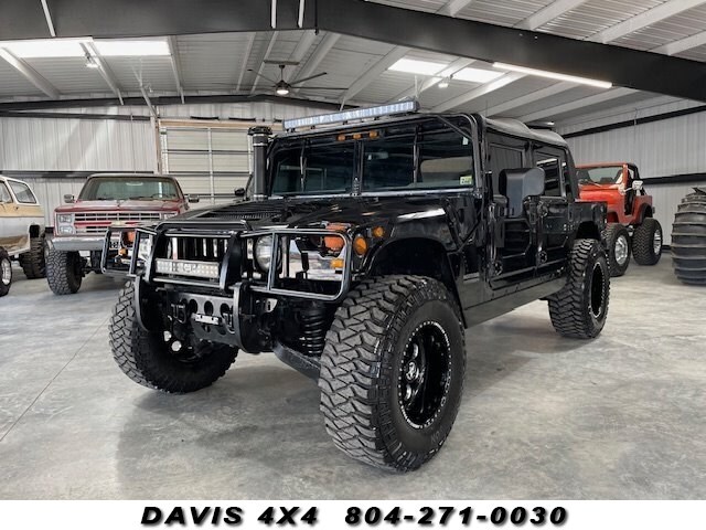 2001 Hummer H1 TT4  H1 Four-Door SUV 4x4 Diesel 55216 Miles Black  6.5L Diesel T