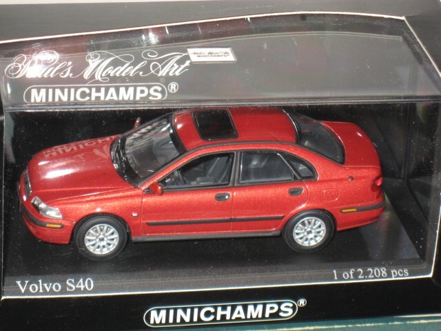 Minichamps 2000 Volvo S40 1/43 Limited Edition 2208 Metallic