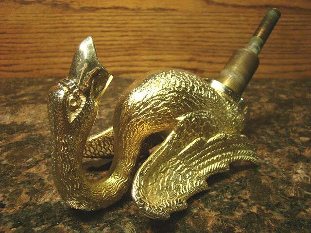 Original SHERLE WAGNER Elegant SWAN 24ct GOLD PLATED BASIN SET