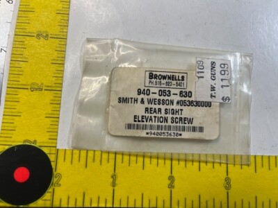 Brownells Rear Sight Elevation Screw for S&W Smith & Wesson Revolvers