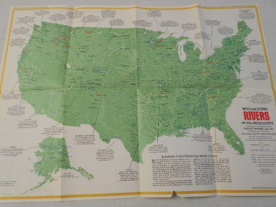 1977  MAP OF WILD AND SCENIC RIVERS NATIONAL GEOGRAPHIC (72)
