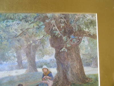 Antique Norman Tayler watercolour 1882 Painting English Artist