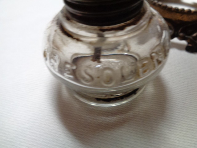 Antique Cresolene / Kerosene Vapo 1800's Oil Lamp Pair