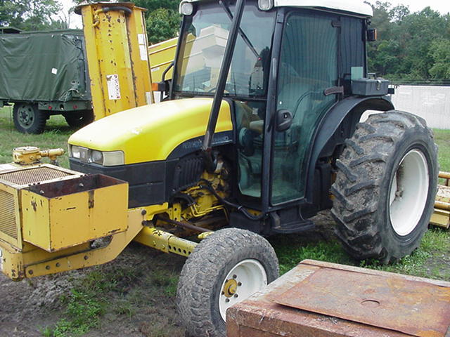 2003 NEW HOLLAND TN65D BATWING MOWER W/ REAR FLAIL