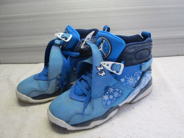 Nike Air Jordan 8 VIII Retro GS Shoe Youth Snowflake Blue