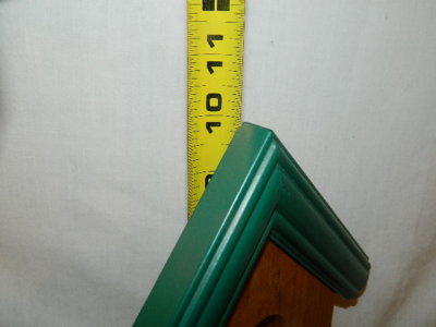 wood bird house shelf box planter with picket fence