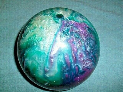 VINTAGE BRUNSWICK AXIS 11 LB. BOWLING BALL - MULTICOLOR