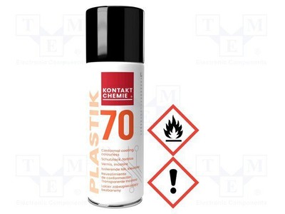 Powłoka ochronna; przezroczysty; aerozol; 400ml; PLASTIK 70 Z1C2