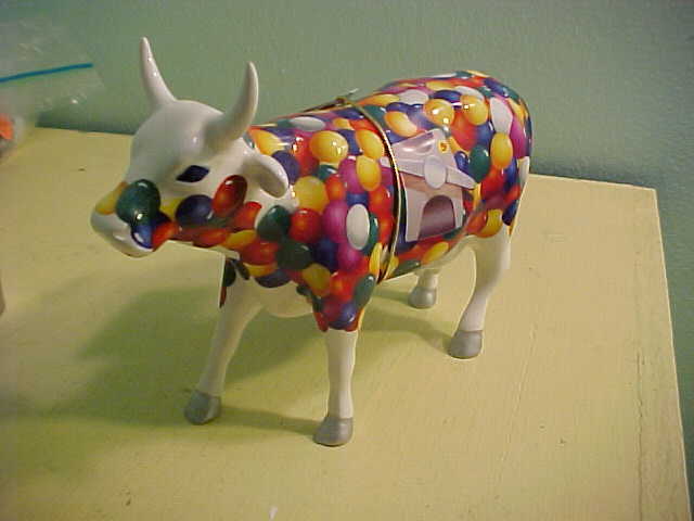 Westland Cow Parade THE GUM BULL MACHINE #7307 Figurine 2002