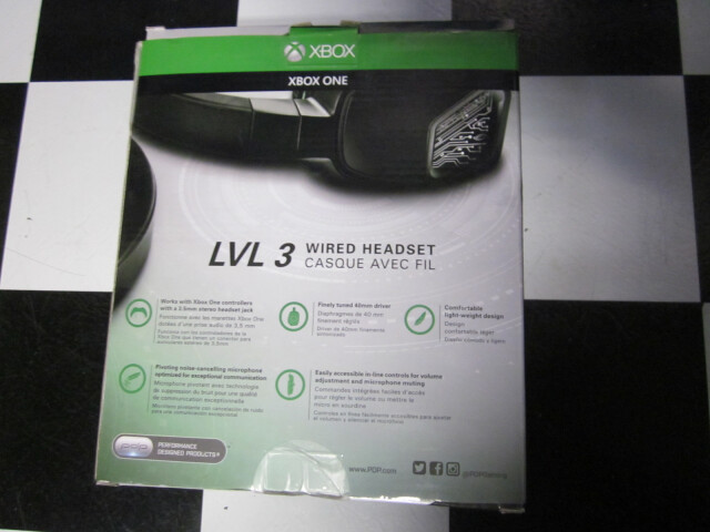 LOT - XBOX ONE 1610, 1626 STEREO HEADSET - AFTERGLOW XBOX ONE HEADSET LVL 3