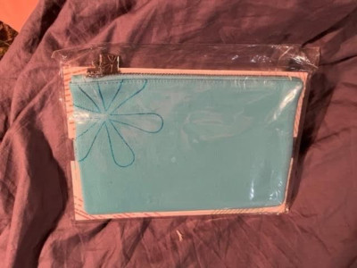 Erin Condren | Planny Pack | Turquoise with Silver` Hardware Planner Purse Pouch
