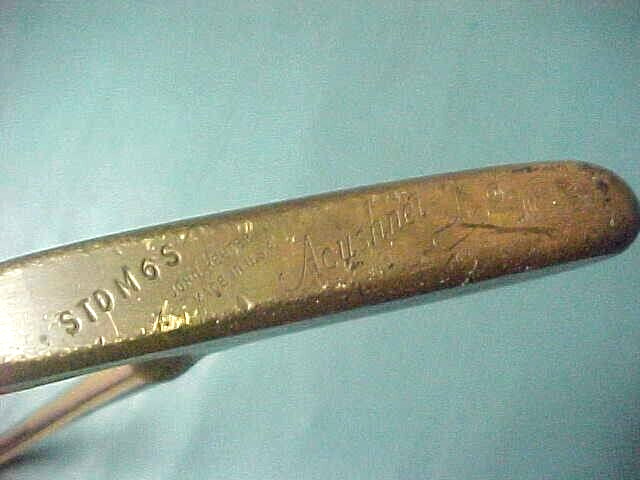 Acushnet BullsEye JOHN REUTER Jr. STDM6S Vintage Golf Putter Tiger Shark Grip 36