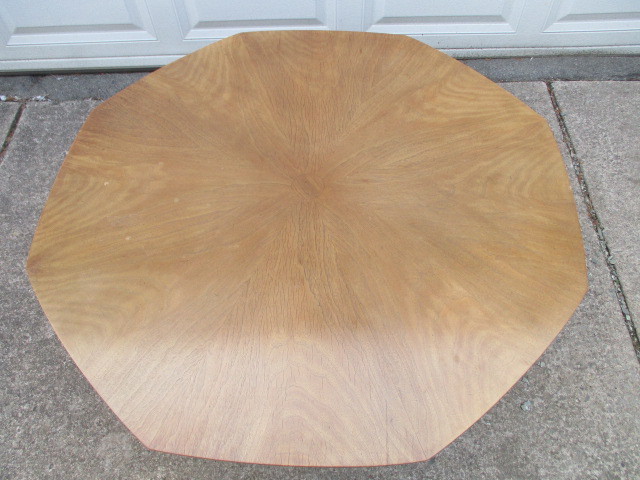 Vintage Mid Century Modern Walnut Coffee Occasional Table Harvey Probber Style