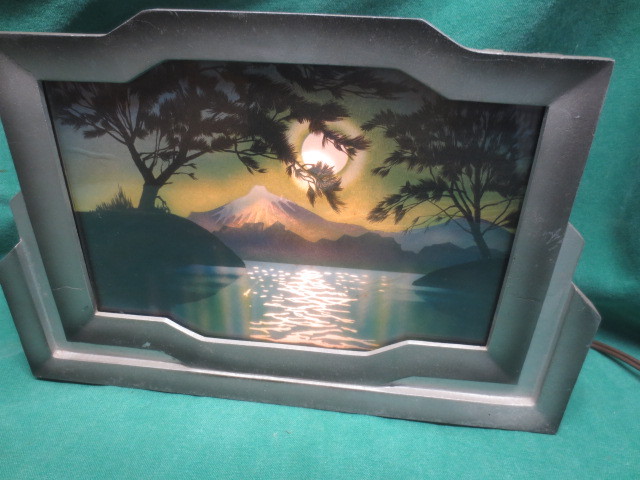 vtg/antique Motion Light Lamp Mt Fuji Japan?