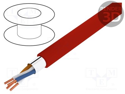 Yntksyekw Cables: Control Color: Red Insulation: PVC Conductor: Cu