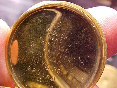 vintage 35mm gold filled Lancashire Watch Co OF pendant watch SCARCE runnable