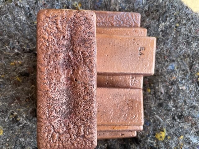 10Lbs Hand Poured Pure Copper Ingot Bar, free gift if ordering 30 lbs or more