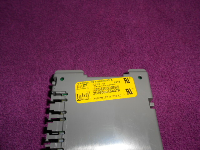 Whirlpool Kenmore Dishwasher Control Board WPW10084141 W10076360