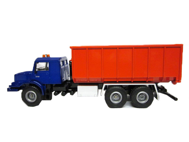 3546 Mercedes-Benz Zetros ロールオフスキップ NEW SUPER SIKU 3546 Mercedes Benz Zetros with Roll-Off Skip